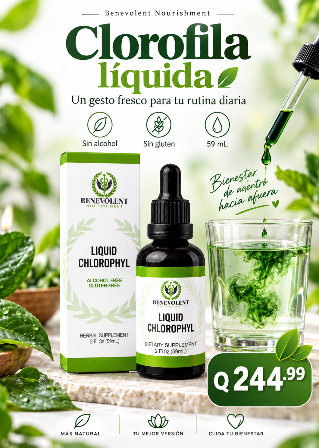 BENEVOLENT NOURISHMENT LIQUID CHLOROPHYLL
