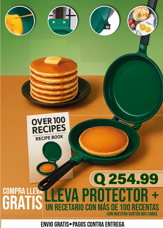 SARTÉN PARA PANQUEQUES O WAFLES CON DOS CARAS